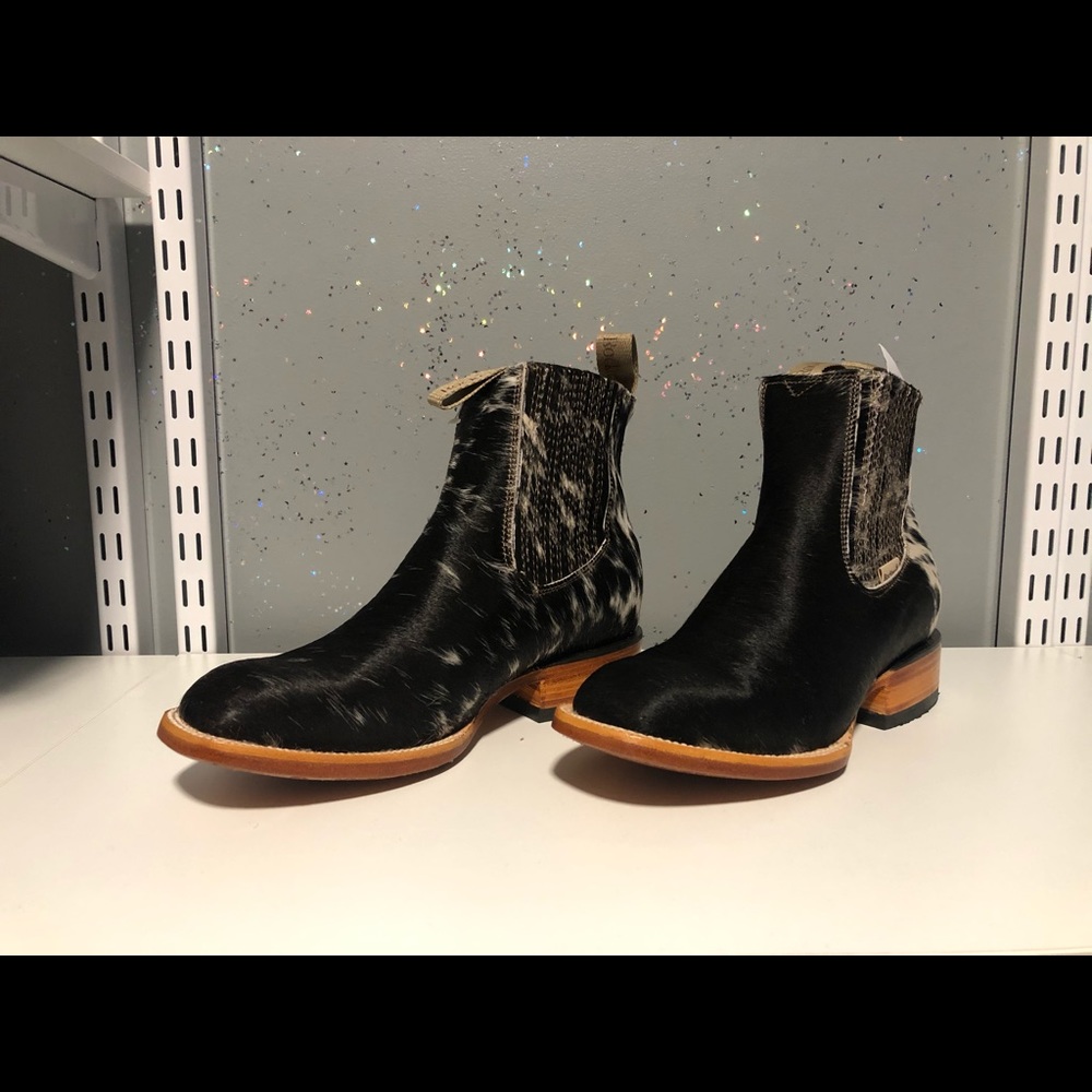 Cowhide booties